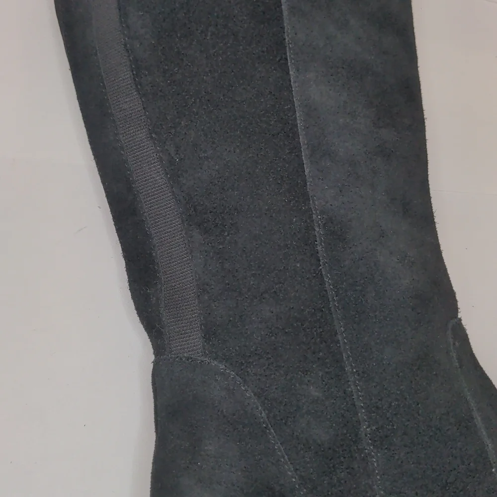 𝅺marc Fisher Over The Knee Black Suede Heel Boots 6.5